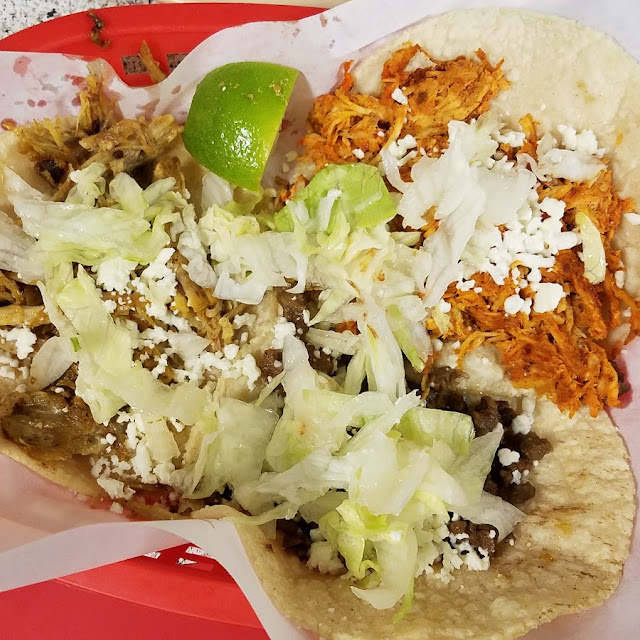 Steak Chicken Pork Tacos