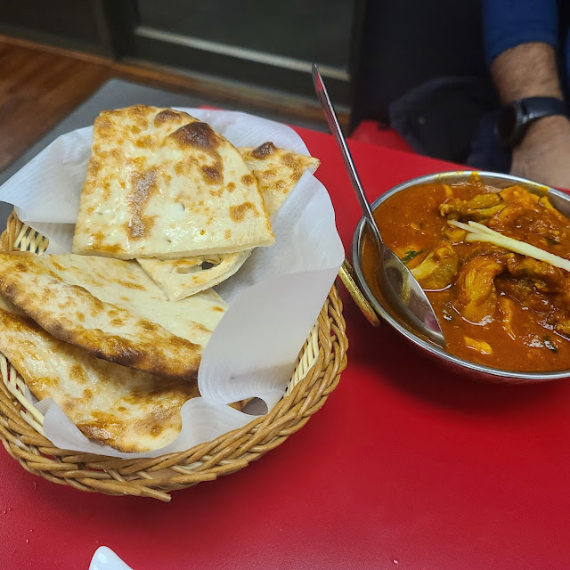 Lamb Curry with Garlic Naan