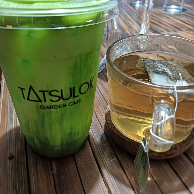 Matcha Latte and Jasmine Tea
