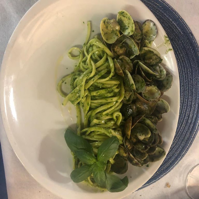 Spaghetti Alle Vongole Con Pesto