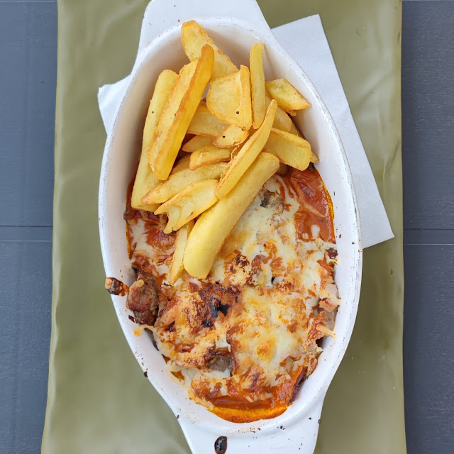 Gyros In Metaxasauce Überbacken Mit Käse
