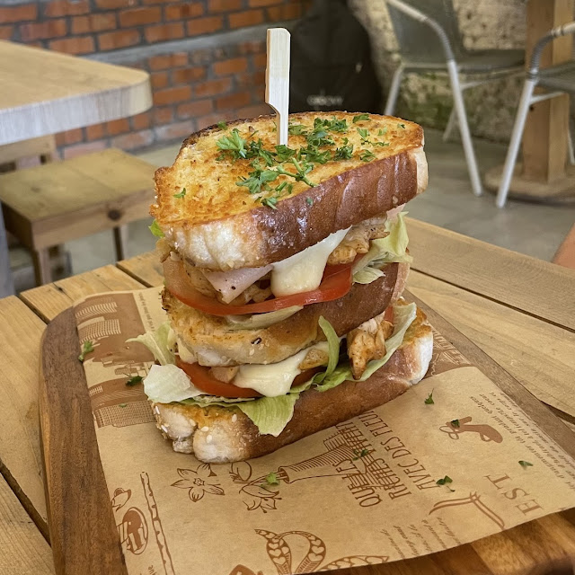 California Chicken Avocado Club Sandwich
