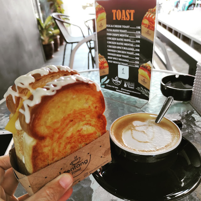 Fish Crispy Toast and Cappuccino