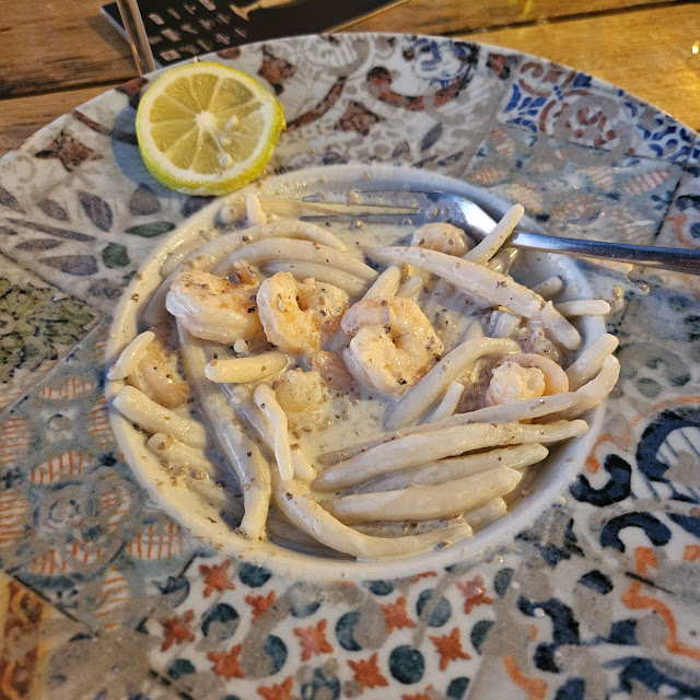 Pljukance with Shimps and Tartuffi