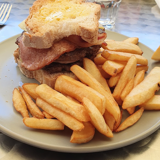 Gluten Free Burger and Fries