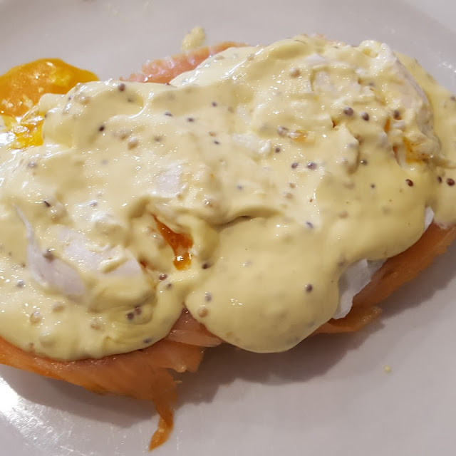 Atlantic Salmon with Poached Eggs