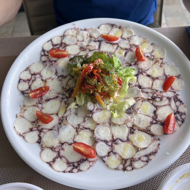 Octopus Salad in Slices