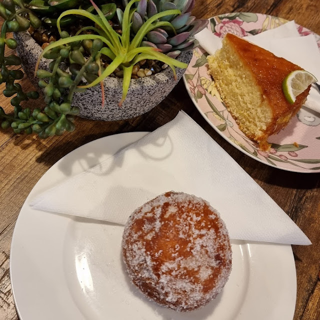 Hot Jam Donut and Lime Drizzle Cake