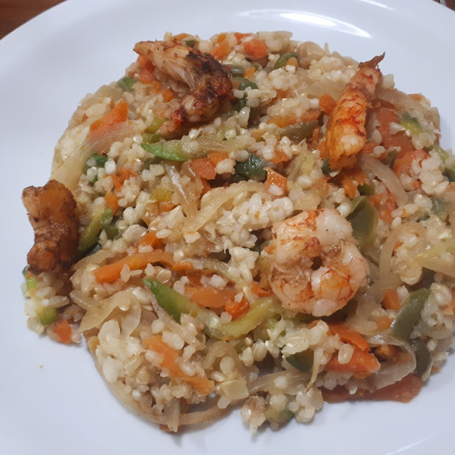 Arroz Con Langostinos Crujientes
