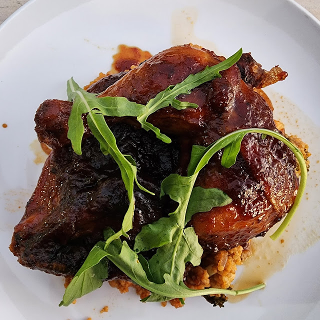Apricot and Cumin Basted Half Chicken