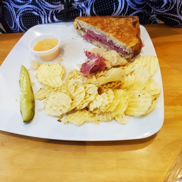 Reuben Sandwich and Chips