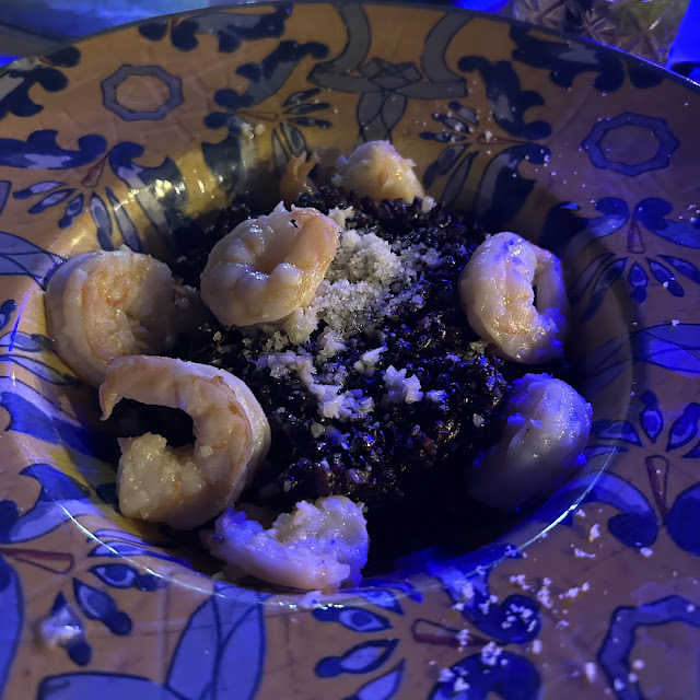 Blackrice with Truffles and Shrimp