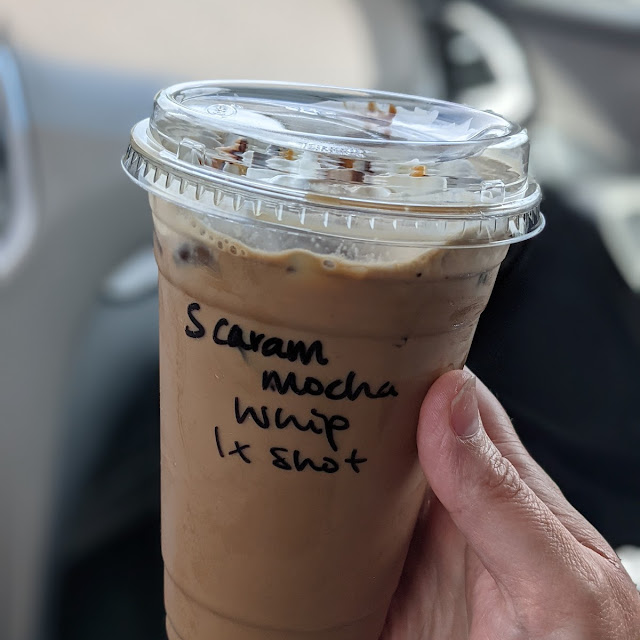 Salted Caramel Mocha with an Extra Shot Plus Whip