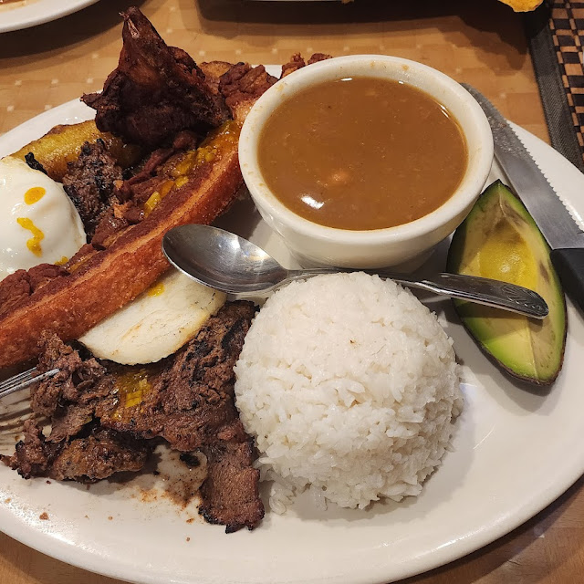 Grilled Steak & Corn Cake with Cheese Carne Asada Y Arepa Con Queso