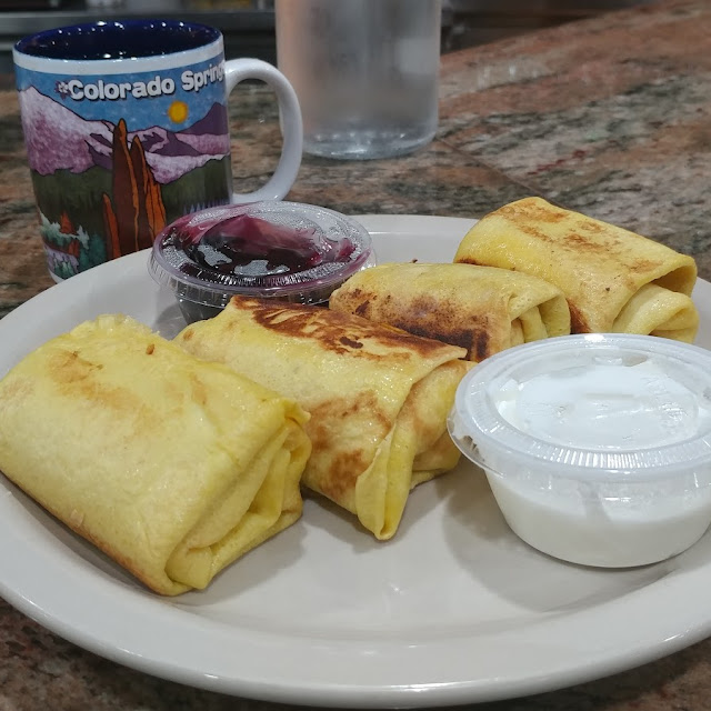 Blintzes with Blueberry