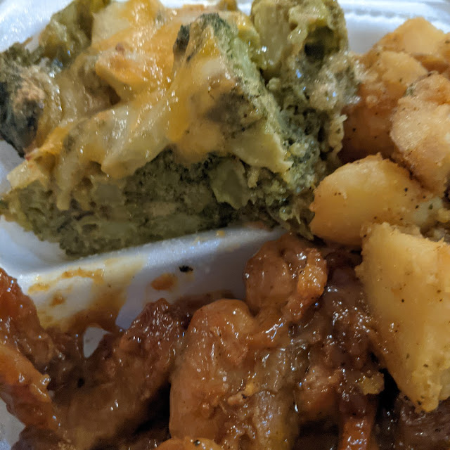 Bourbon Chicken Broccoli Cheese