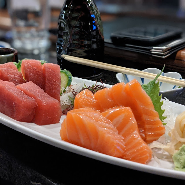 Tuna and Salmon Sashimi