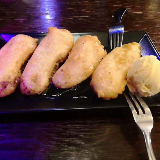 Gebackene Banane In Honig