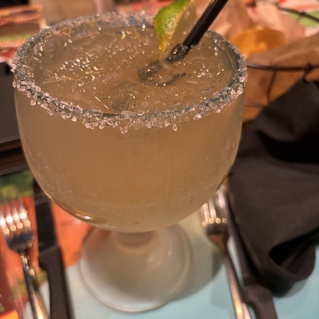 Cilantro Jalapeno Margarita and Strawberry Daiquiri