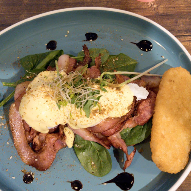 Sweet Potato Fritters Benedict