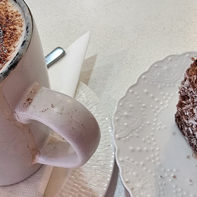 Lamington and Cappuccino