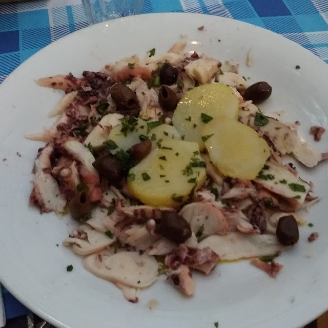 Octopus with Potatoes and Olives