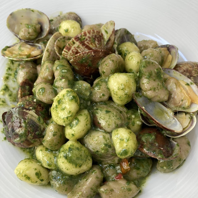Gnocchi Al Pesto Con Vongole