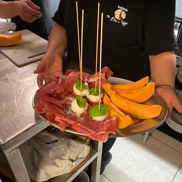 Antipasto Estivo Melone Crudo Di Parma E Mozzarella Di Bufala Salernitana