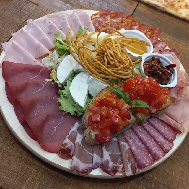 Antique Delicatessen and Cheese Platter