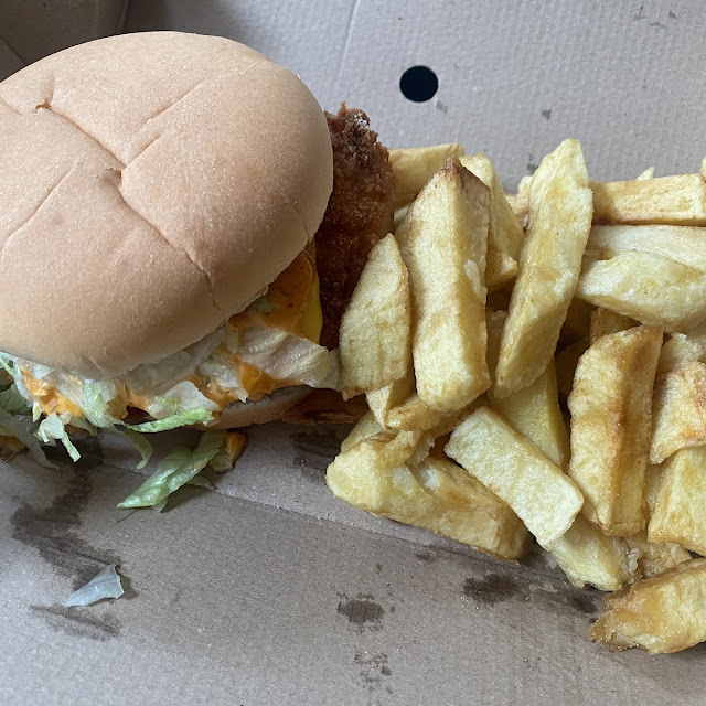 Fish Burger and Chips