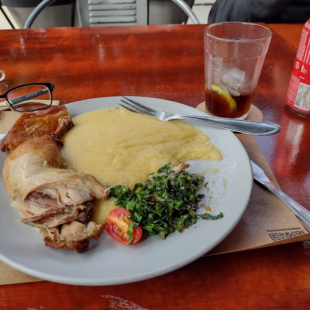 Muslo de Pollo Con Polenta A la Manteca