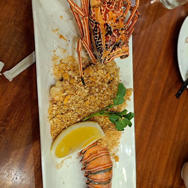 Grilled Live Lobster with Golden Flakes