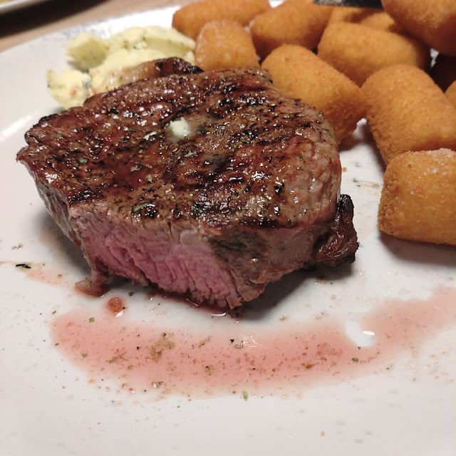 Rumpsteak Mit Kroketten