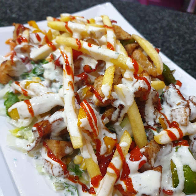 Putenstreifen Salat