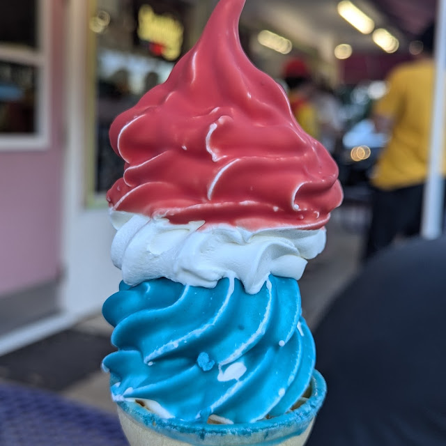 July 4th Dipped Special Red White & Blue Cone