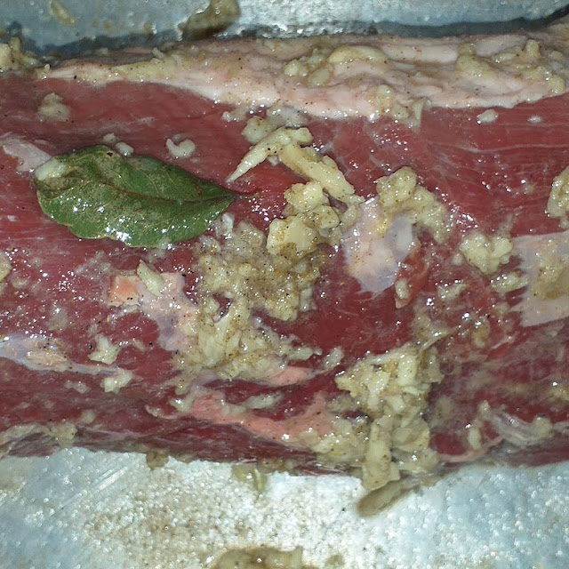 Preparando A Carne Assada