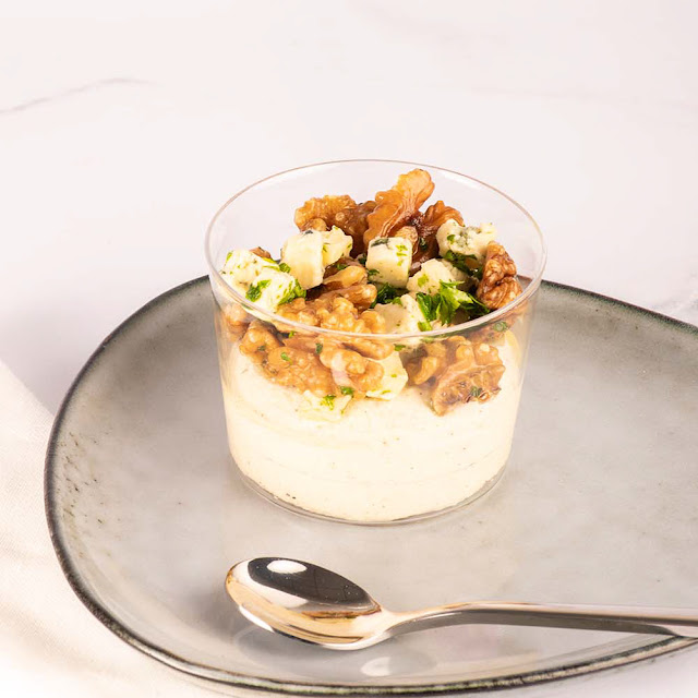 Verrine Mousse Volaille Bleu & Noix