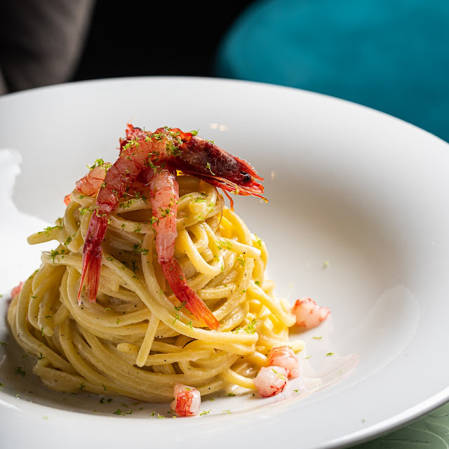 Tonnarello Cacio & Pepe Gambero Lime