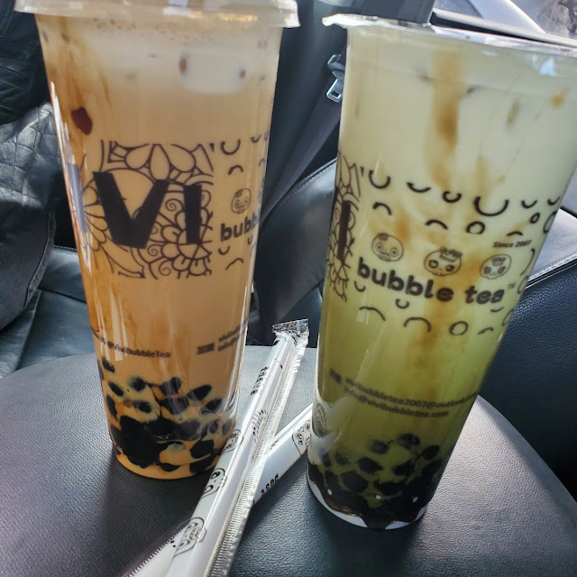 Tiramisu Milk Tea with Tapioca Japanese Matcha Milk Tea with Tapioca