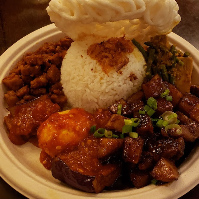 Nasi Campur with Pork Belly