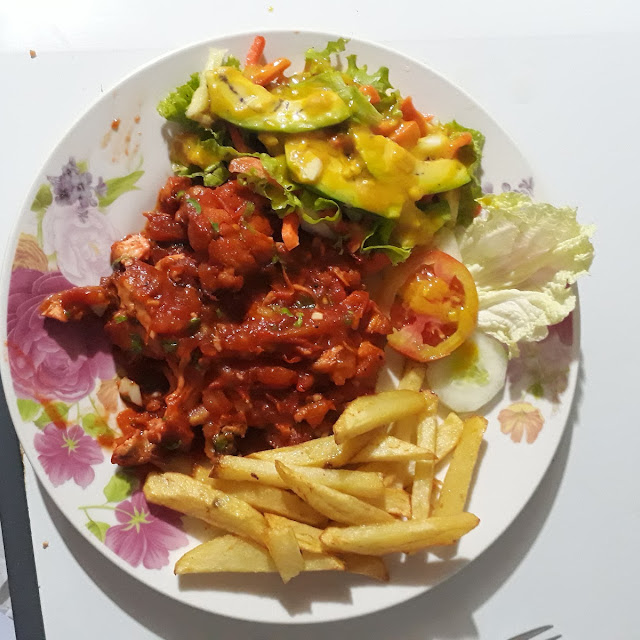 Fried Chicken with Potato Salad