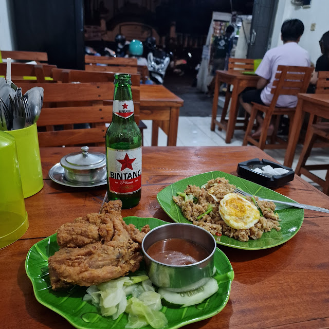 Nasi Goreng and Fried Chicken