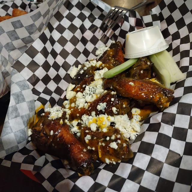 Blue and Gold Chicken Wings