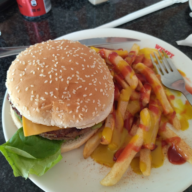 Double Double Cheeseburger and Chips