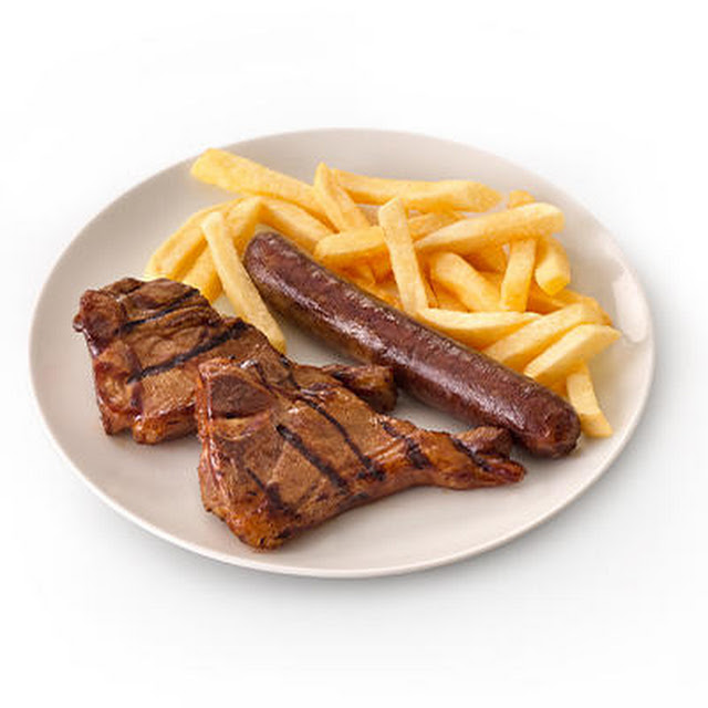 Rib Patty & Chips Combo