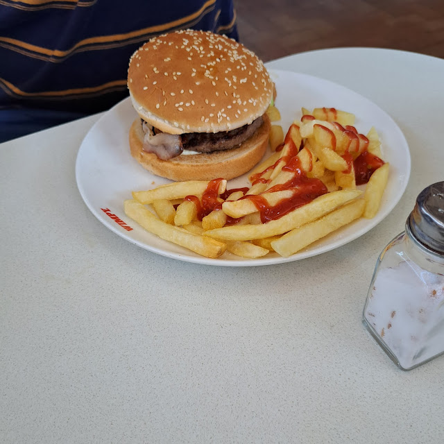 Cheese Burger and Fries