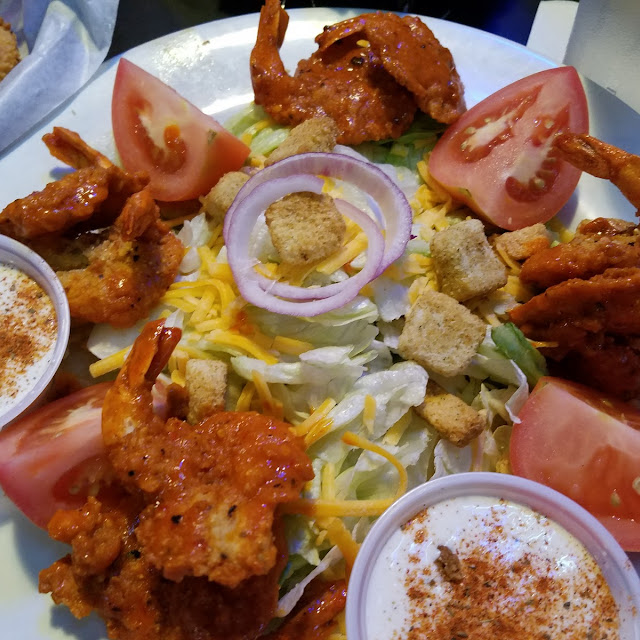 Buffalo Shrimp Salad
