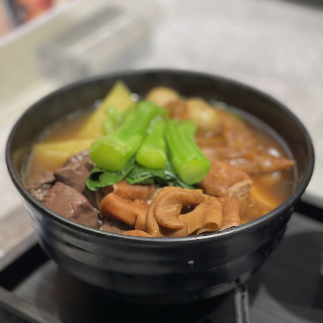 三餸車仔麵十凍奶茶