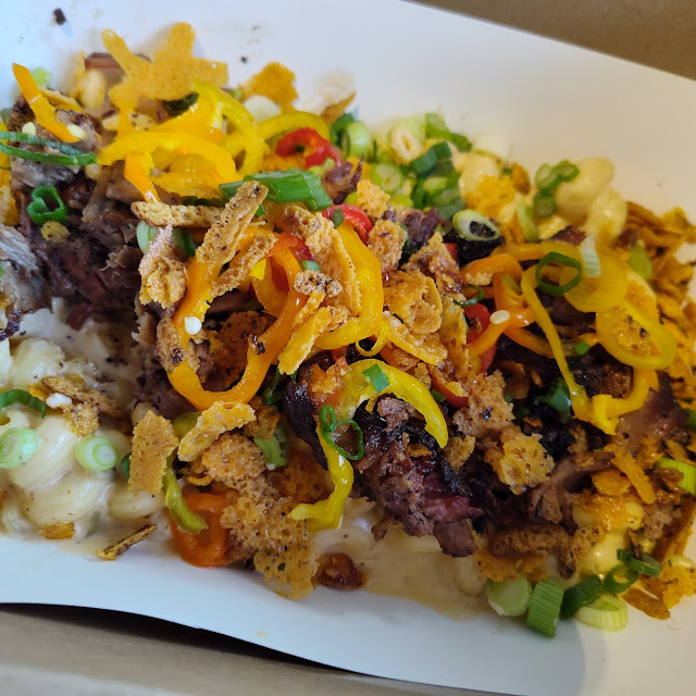Mac N Cheese with Burt Ends Brisket