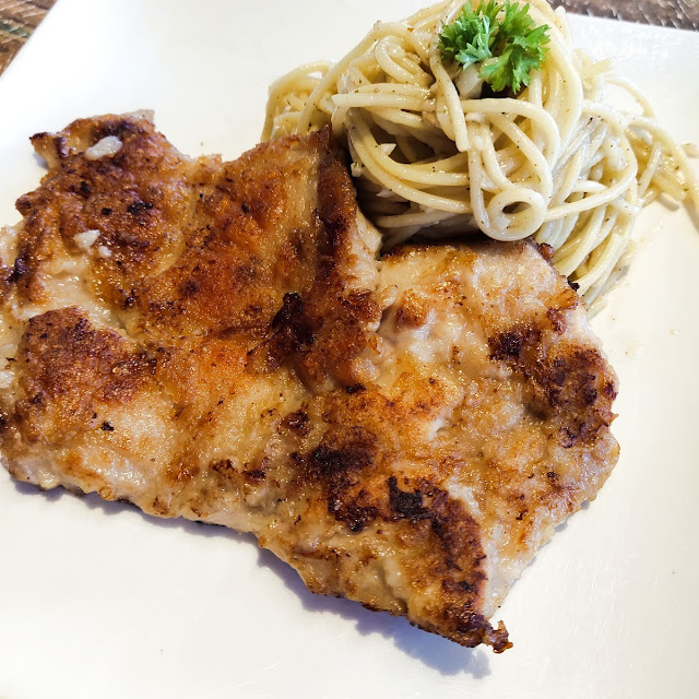 Spaghetti Aglio E Olio Chicken